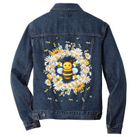 Bee And Flowers Men Denim Jacket | Artistshot