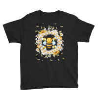 Bee And Flowers Youth Tee | Artistshot