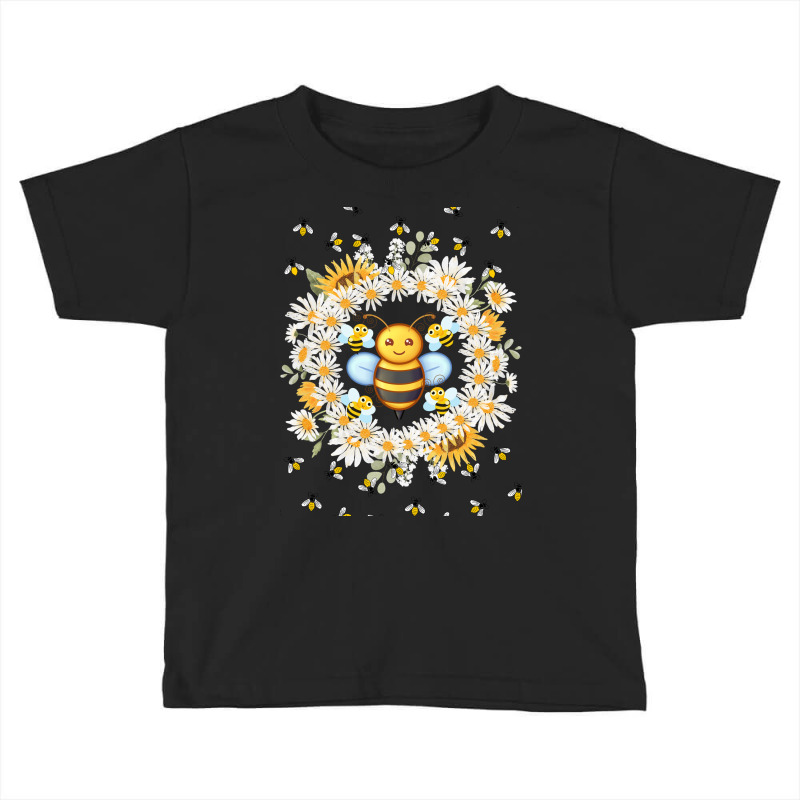 Bee And Flowers Toddler T-shirt | Artistshot