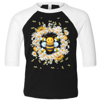 Bee And Flowers Toddler 3/4 Sleeve Tee | Artistshot