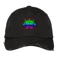 Multicolored Scandinavian Viking Skull In Helmet With Crossed Axes Mod Vintage Cap | Artistshot