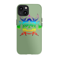 Multicolored Scandinavian Viking Skull In Helmet With Crossed Axes Mod Iphone 13 Case | Artistshot