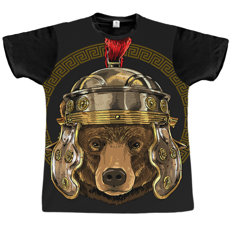 Bear In Roman Helmet Centurion Legionnaire Bear Lover 57.png Graphic T-shirt by SCOTTALLENZ | Artistshot