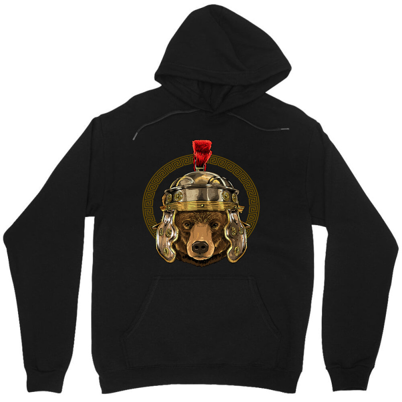 Bear In Roman Helmet Centurion Legionnaire Bear Lover 57.png Unisex Hoodie by SCOTTALLENZ | Artistshot