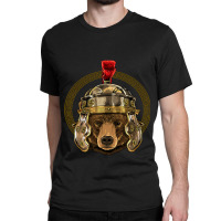 Bear In Roman Helmet Centurion Legionnaire Bear Lover 57.png Classic T-shirt | Artistshot