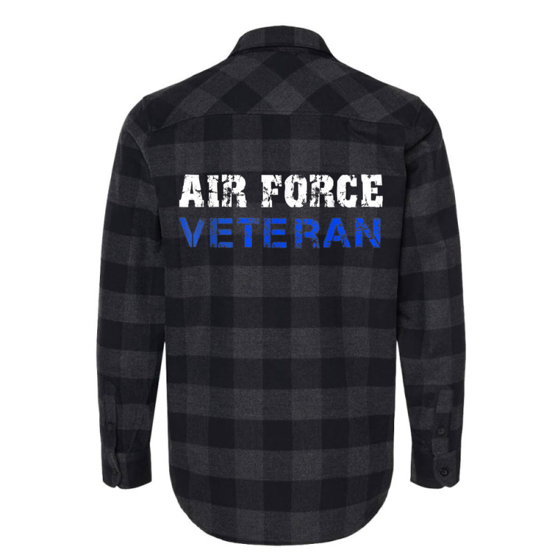 Us Air Force, Usaf, Air Force Veterans Distressed Font Flannel Shirt by MaricelyOrtiz | Artistshot