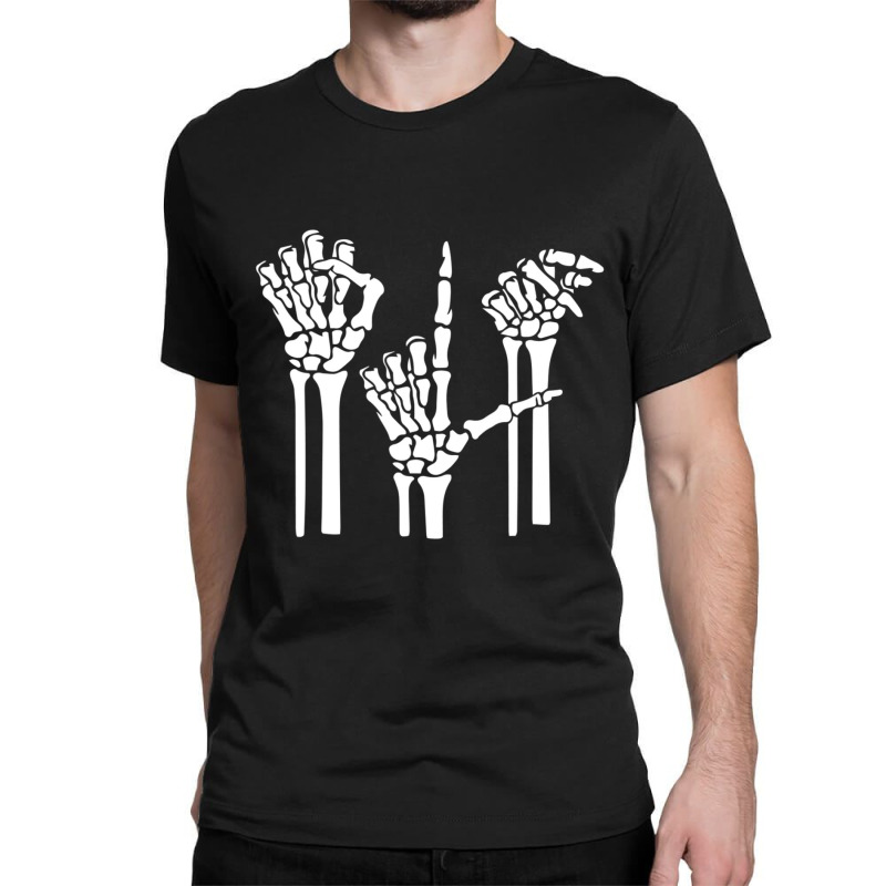 Trending Slp Skeleton Hand Halloween Speech Language Pathologist Classic T-shirt by Sierra Dennis | Artistshot