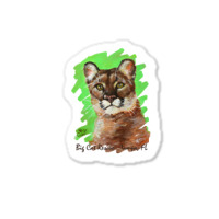 Acrylic Reise Cougar Painted Premium Tee Shirt Sticker | Artistshot