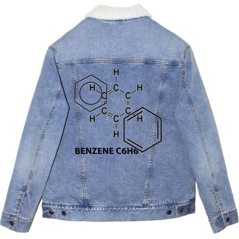 Benzen Ring Design Unisex Sherpa-Lined Denim Jacket by Arunt | Artistshot