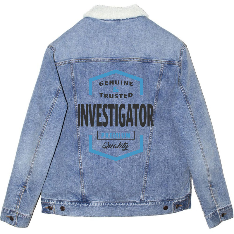 Investigator Unisex Sherpa-Lined Denim Jacket by Chris Ceconello | Artistshot