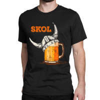 Limited Edition Mens Skol Nordic Viking Helmet Drinking Glass Classic T-shirt | Artistshot