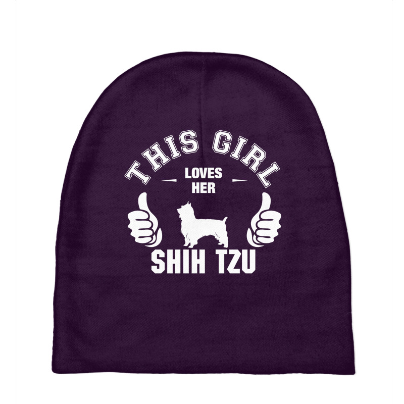 This Girl Loves Shih Tzu Baby Beanies by tshiart | Artistshot