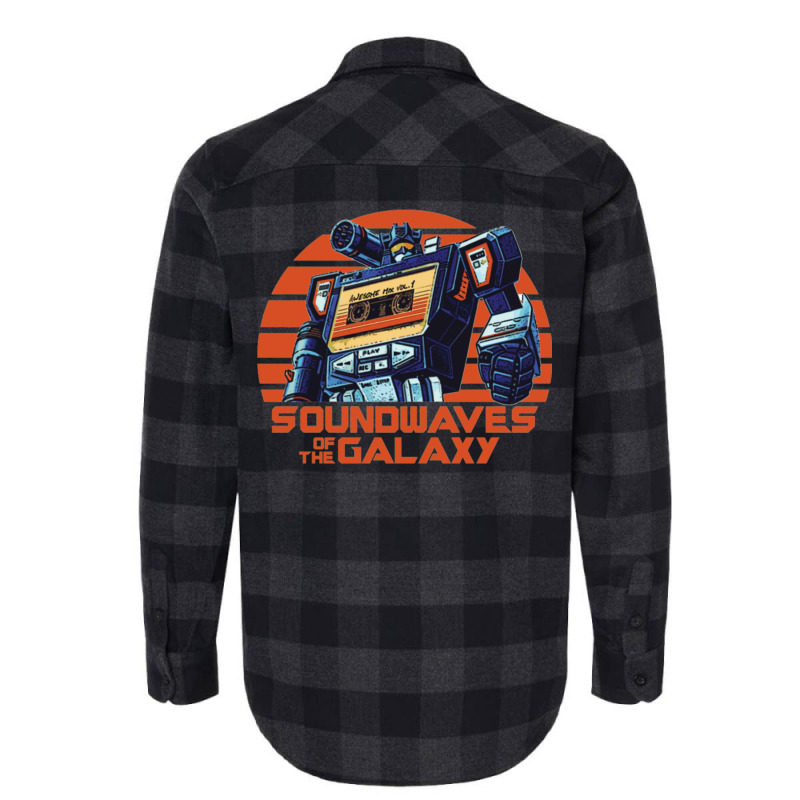 Transformers T Shirtsoundwaves Of The Galaxy Flannel Shirt | Artistshot