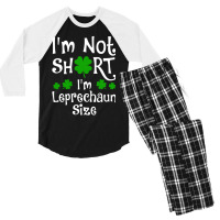 Im Not Short Im Leprechaun Size Happy St Day Men's 3/4 Sleeve Pajama Set | Artistshot