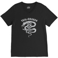 Tail Of The Dragon V-neck Tee | Artistshot