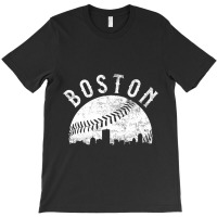 Hot Trend Vintage Boston Massachusetts Skyline T-shirt | Artistshot