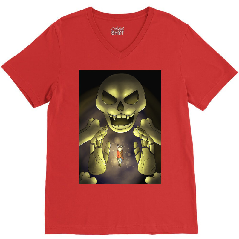 Skeleton  Terrarias V-Neck Tee by megannukunug | Artistshot