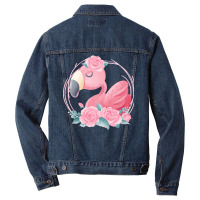 Flamingo T  Shirt Cute Dreaming Pink Flamingo Floral T  Shirt Men Denim Jacket | Artistshot