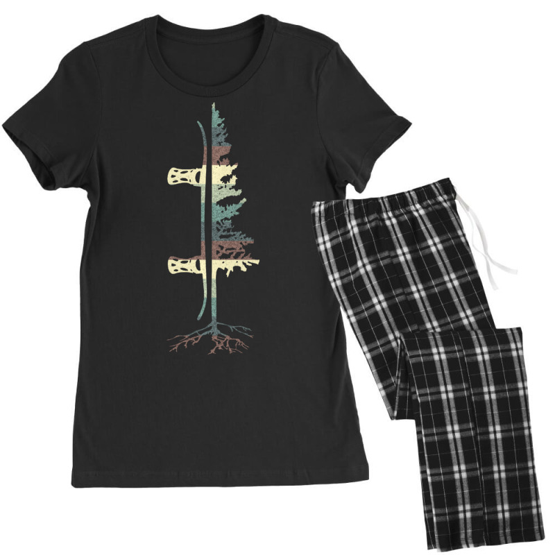 Trending Vintage Pine Snowboard Snowboarding Women's Pajamas Set by Crews Micki | Artistshot