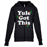 Yule Got This   Blessed Yuletide Pagan Holiday Pun Raglan Baseball Tee Youth Zipper Hoodie | Artistshot