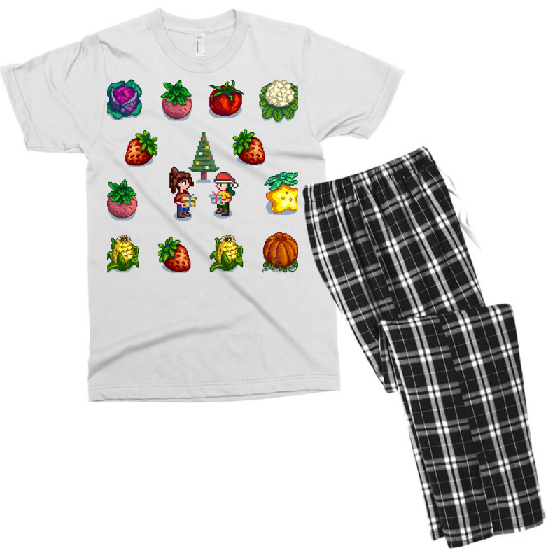 Stardew Valley Vegetables Christmas Gift Men's T-shirt Pajama Set by megannukunug | Artistshot