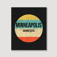 Limited Edition Minneapolis Minnesota Minneapolis Portrait Canvas Print | Artistshot