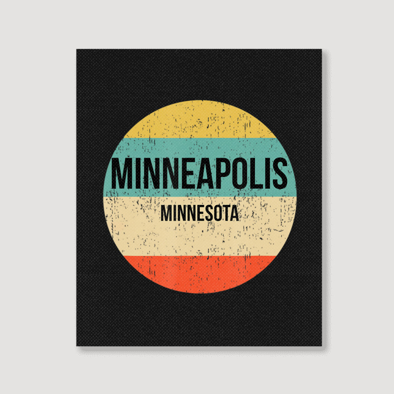 Limited Edition Minneapolis Minnesota Minneapolis Portrait Canvas Print | Artistshot