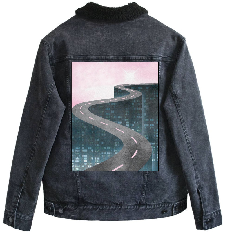 A Million Miles Away Unisex Sherpa-Lined Denim Jacket by Pinch1410 | Artistshot