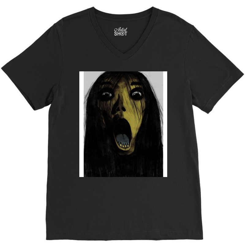 Scream V-Neck Tee by hutlaulfen | Artistshot