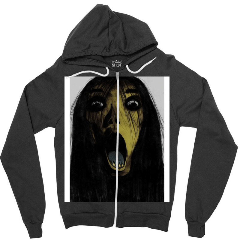 Scream Zipper Hoodie by hutlaulfen | Artistshot