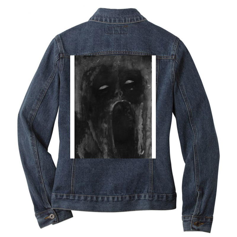 Scream 1 Ladies Denim Jacket by hutlaulfen | Artistshot