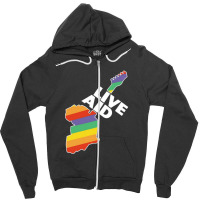 Live Aid Zipper Hoodie | Artistshot