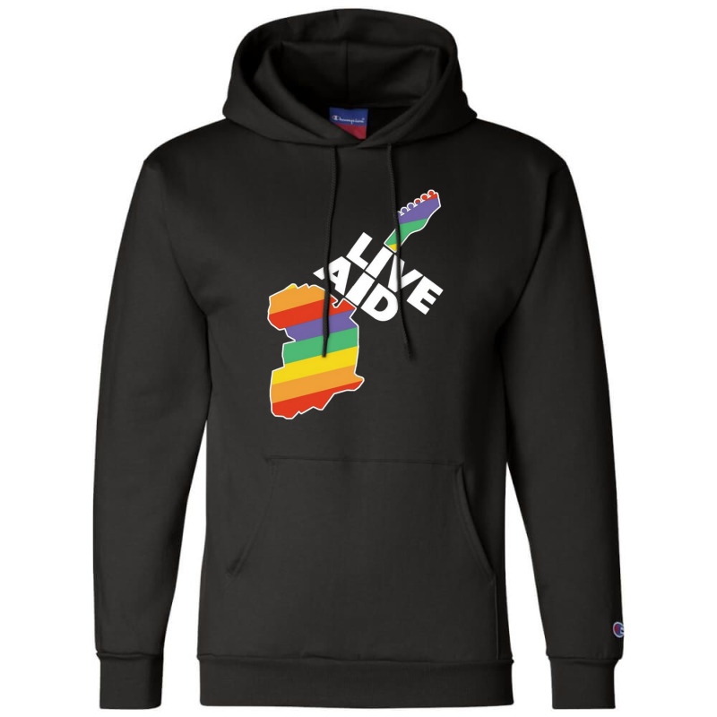 Live Aid Champion Hoodie by AcostaLopezJuan | Artistshot