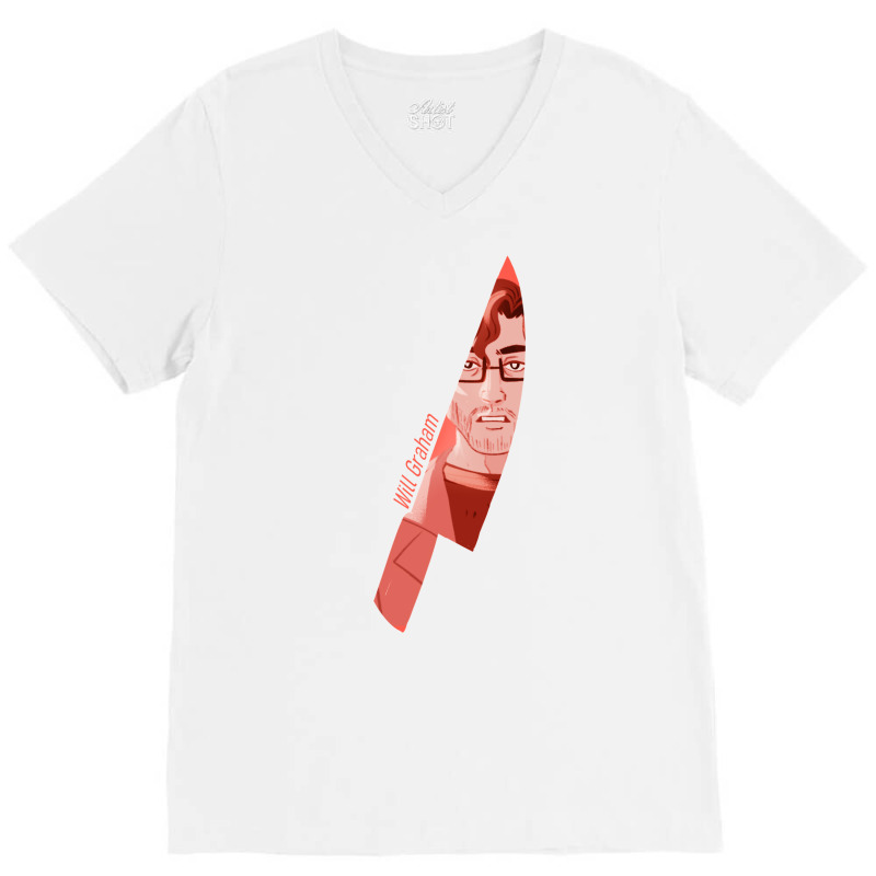 Will Graham Knife V-Neck Tee by zaheretippanp | Artistshot