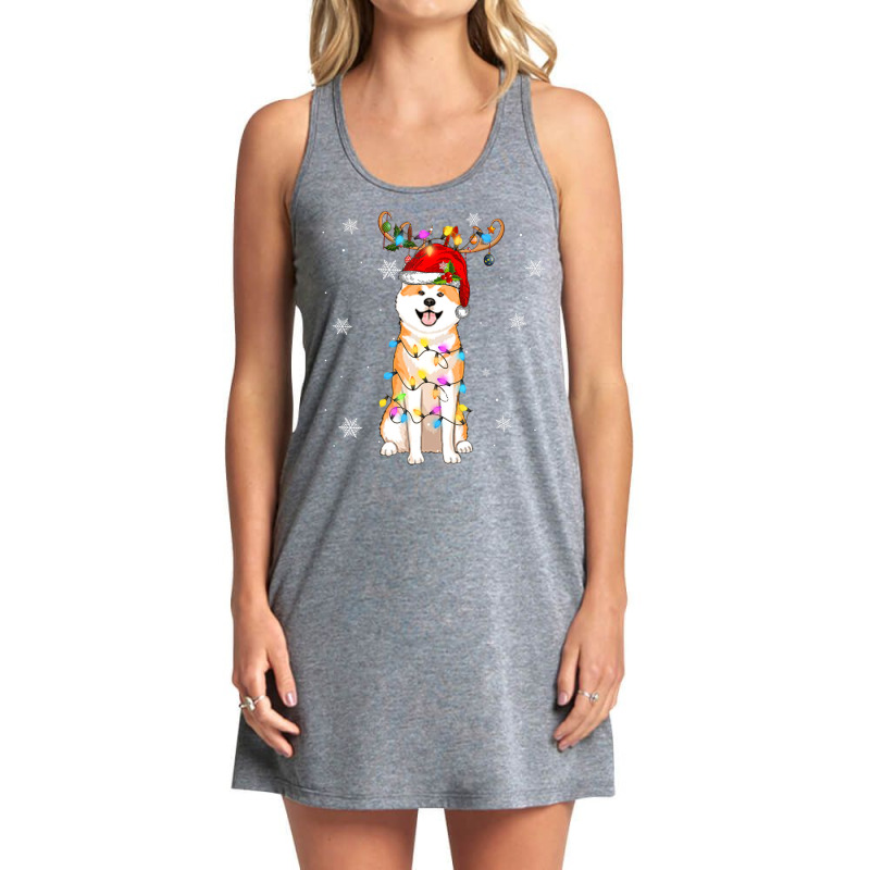 Limited Edition Reindeer Akita Inu Dog Merry Christmas Tank Dress | Artistshot