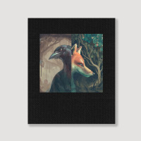 The Fox And The Crow 1 Portrait Canvas Print | Artistshot