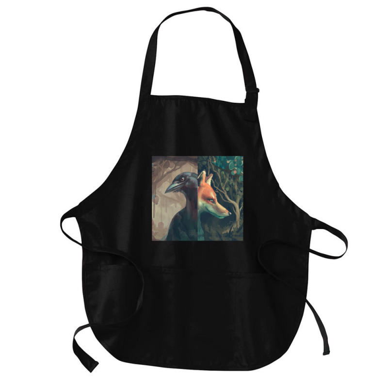 The Fox And The Crow 1 Medium-length Apron | Artistshot