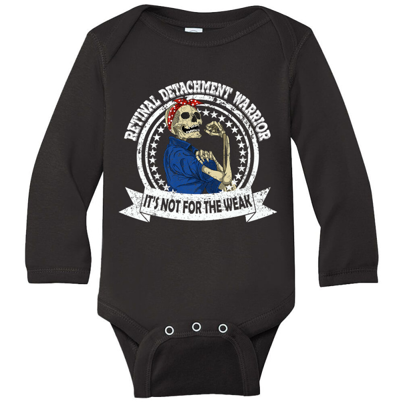 Retinal Detachment Warrior Funny Strong Skeleton Gift Premium T Shirt Long Sleeve Baby Bodysuit | Artistshot