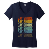 Bay Shore City Retro T Shirt Women's V-neck T-shirt | Artistshot