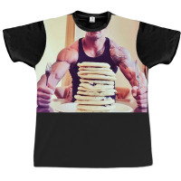 Dwayne The Rock Johnson Eating Blueberry Pancakes2 Graphic T-shirt | Artistshot