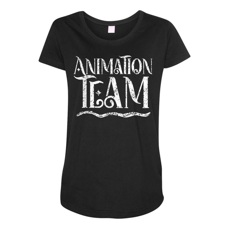 Animation Team Animator Animate Job T Shirt Maternity Scoop Neck T-shirt by tawny4okburd | Artistshot