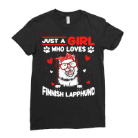 Just A Girl Who Loves Dogs T  Shirt Vintage Just A Girl Who Love Finni Ladies Fitted T-shirt | Artistshot