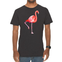 Flamingo T  Shirt Watercolor Exotic Flamingo 04 T  Shirt Vintage T-shirt | Artistshot