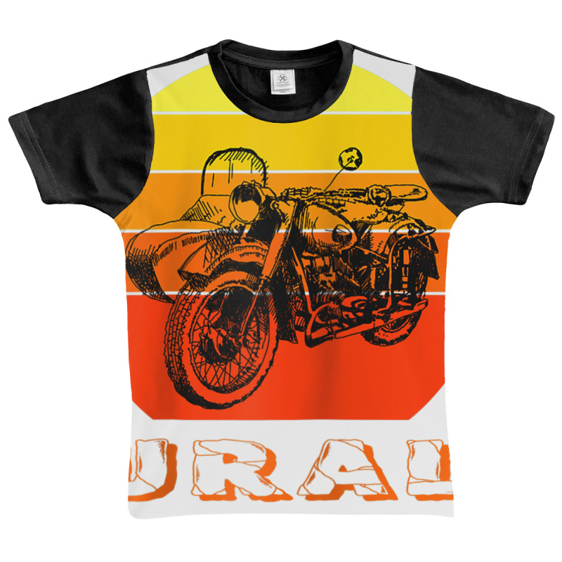 Retro Motorcycle Ural T Shirt   Vintage Sidecar Motorbike Raglan Baseb Graphic Youth T-shirt by tarnilot | Artistshot