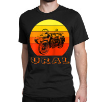 Retro Motorcycle Ural T Shirt   Vintage Sidecar Motorbike Raglan Baseb Classic T-shirt | Artistshot