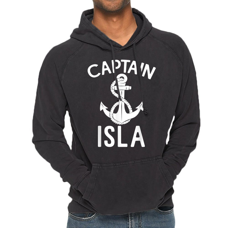 Captain Isla Boating Yacht Boat Ship Sailing T Shirt Vintage Hoodie | Artistshot