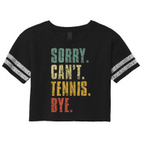 Hot Trend Sorry Can't Tennis Bye Vintage Retro Tennis Player Scorecard Crop Tee | Artistshot