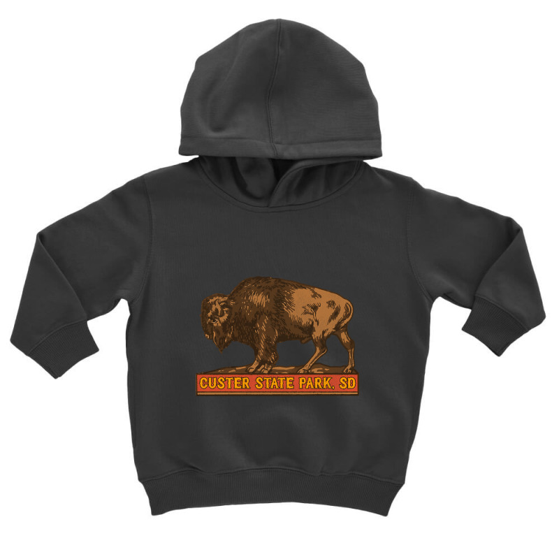 Limited Edition Custer State Park Vintage Buffalo Souvenir Toddler Hoodie by Box Bingham | Artistshot