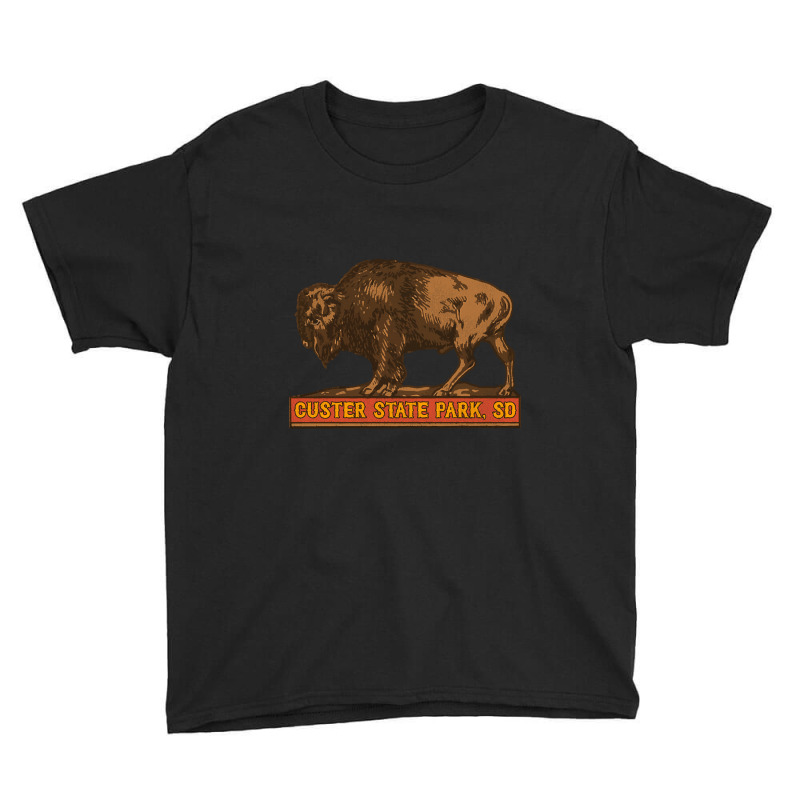 Limited Edition Custer State Park Vintage Buffalo Souvenir Youth Tee by Box Bingham | Artistshot