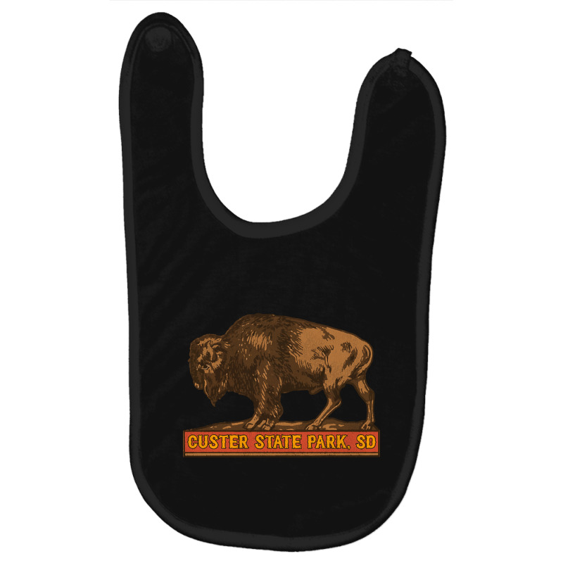 Limited Edition Custer State Park Vintage Buffalo Souvenir Baby Bibs by Box Bingham | Artistshot